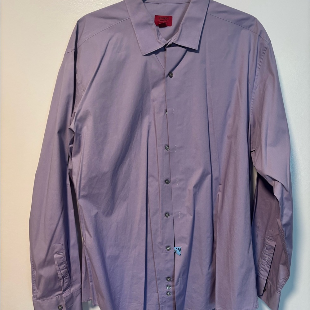 Alfani Lavender Dress Shirt for Men